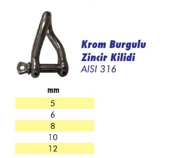 Burgulu Zincir Kilidi