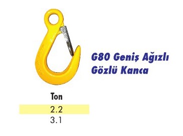 G80 Geniş Ağızlı Gözlü Kanca