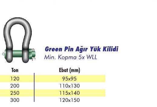Green Pin - Ağır Yük Kilidi