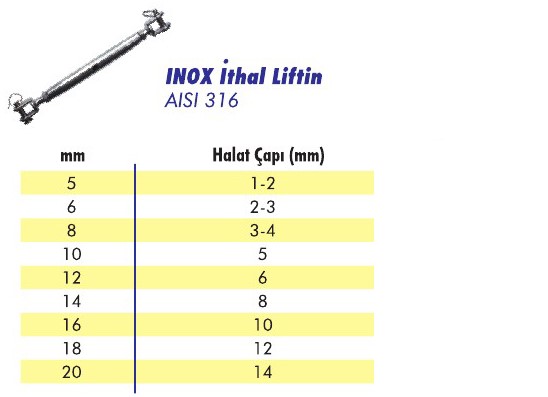 INOX İthal Liftin