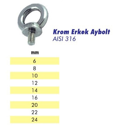 Krom Erkek Aybolt