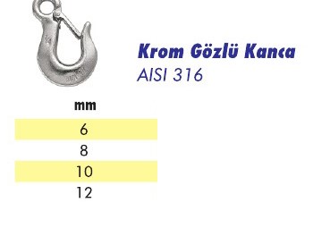 Krom Gözlü Kanca