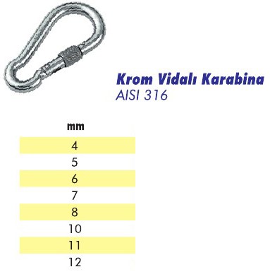 Krom Vidalı Karabina