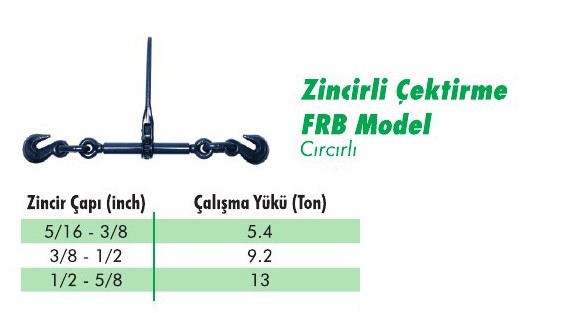 Zincirli Çektirme Cırcırlı